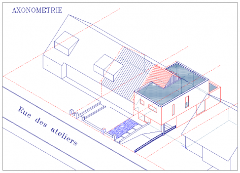 Trentis-PEB-Chapelle-Axono-Rue des ateliers